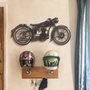 Wallity Cafe Racer - APT222LS Accesorio de Pared de Metal Decorativo Negro